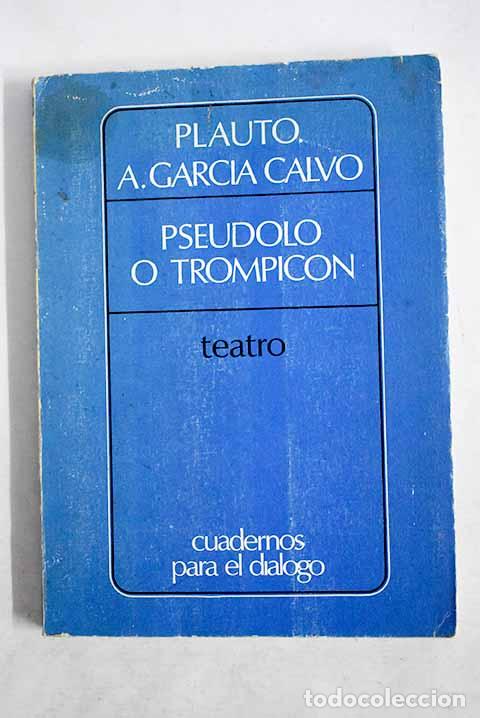 Libros: Pseudolo o Trompic&oacute;n.- Plauto - Foto 1