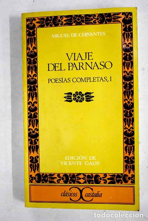 Libros: Poes&iacute;as completas, tomo I.- Cervantes Saavedra, Miguel de