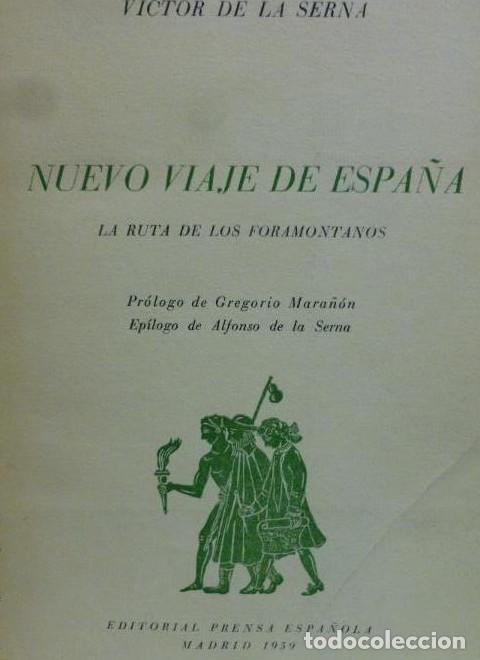 Libri di seconda mano: NUEVO VIAJE DE ESPA&Ntilde;A. I. LA RUTA DE LOS FORAMONTANOS. 1&ordf; edici&oacute;n.G. Mara&ntilde;on. -