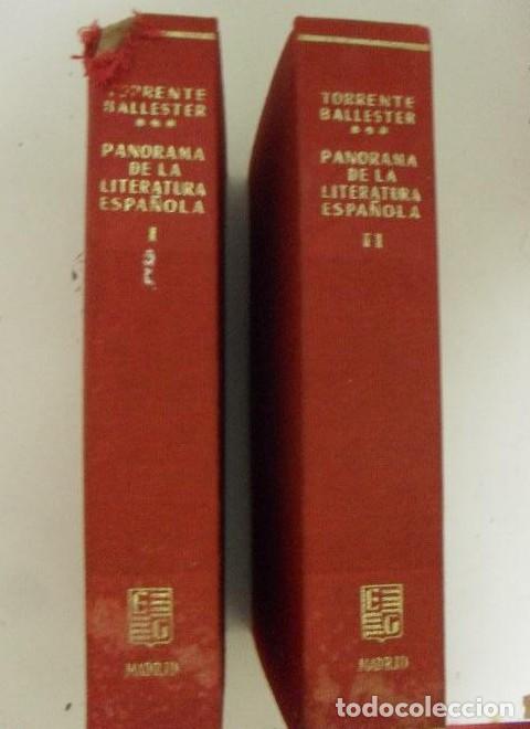 Libros: Gonzalo Torrente Ballester. Panorama de la literatura espa&ntilde;ola. Dos tomos -