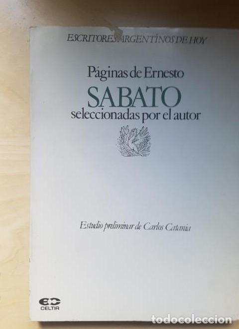 B&uuml;cher: Paginas de Ernesto sabato (Escritores argentinos de hoy) - Ernesto Sabato