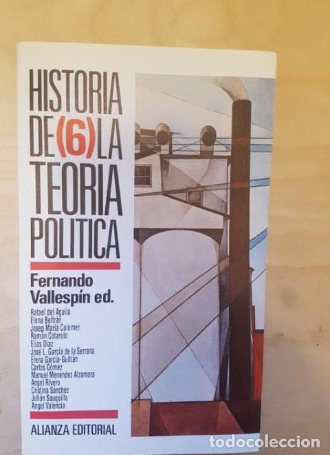 Libros: Historia de la teoria politica (Libro De Bolsillo, El) 6 - Fernando Vallespin Ed