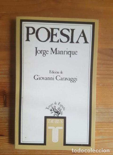 Libros: Poes&iacute;a Manrique, Jorge Publicado por Taurus. (1984) 170pp -