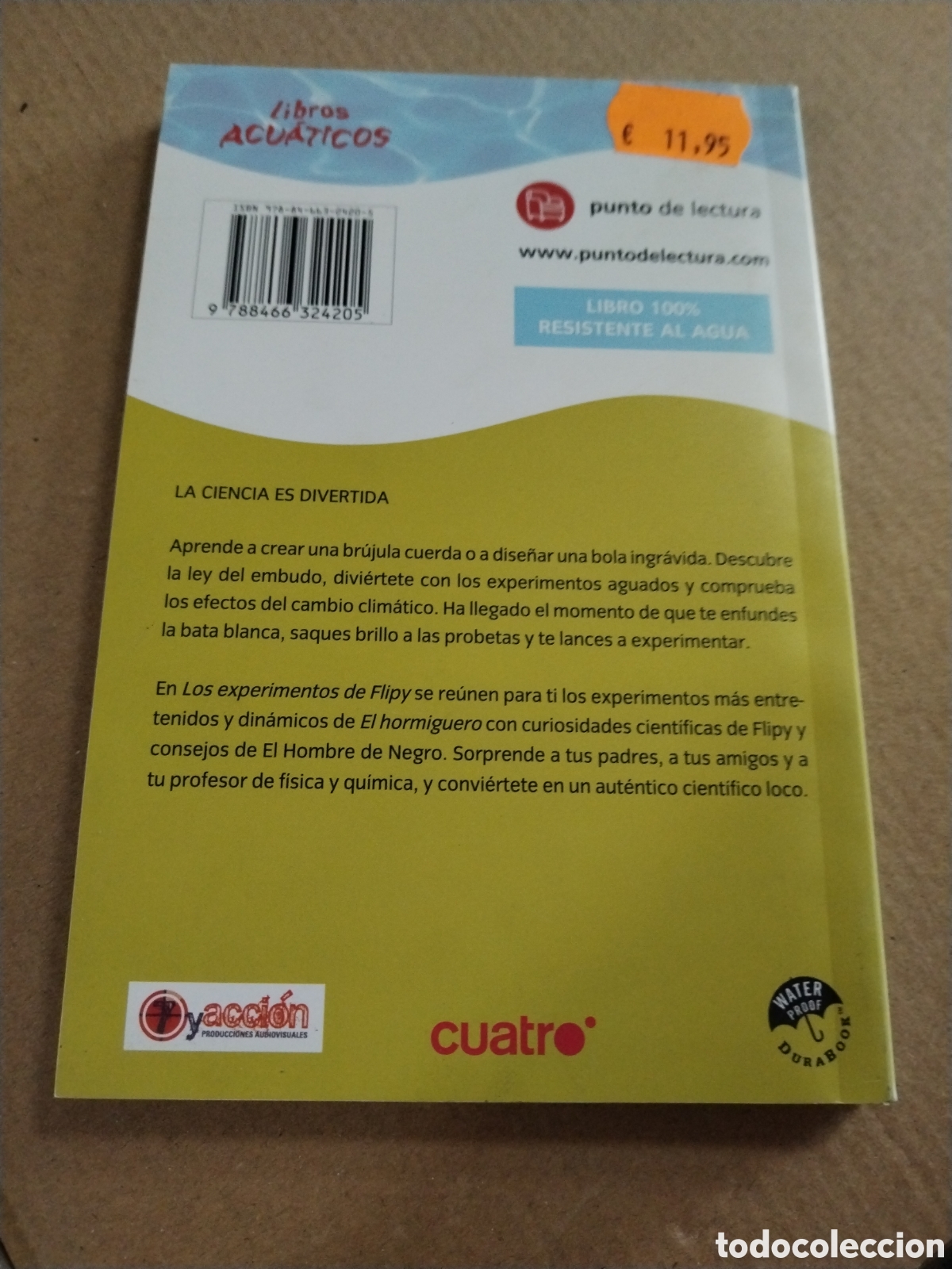 Libros: LOS EXPERIMENTOS DE FLIPY - ACUATICO - DEBOLSILLO. CL - Foto 2