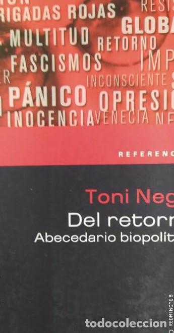 books: Del retorno (abecedario biopolitico) - Toni Negri