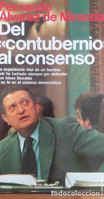 Libros: DEL CONTUBERNIO AL CONSENSO - ALVAREZ DE MIRANDA, FERNANDO -