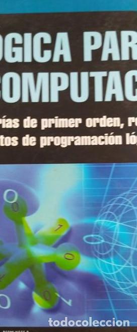 books: L&oacute;gica para la computacion. Luis de Ledesma. RA-MA. 2009 178pp -