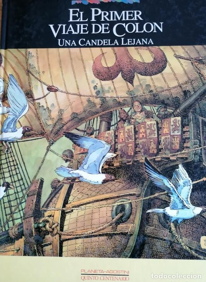 books: El primer viaje de Col&oacute;n. Una candela lejana. Palacios. Edici&oacute;n especial 5 centenario. 1991 54pp -