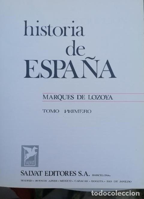 books: Historia de Espa&ntilde;a - 6 Vols. - Marqu&eacute;s de Lozoya -