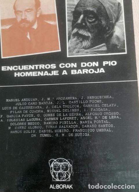 Libros: Encuentros con Don Pio: Homenaje a Baroja - VVAA -