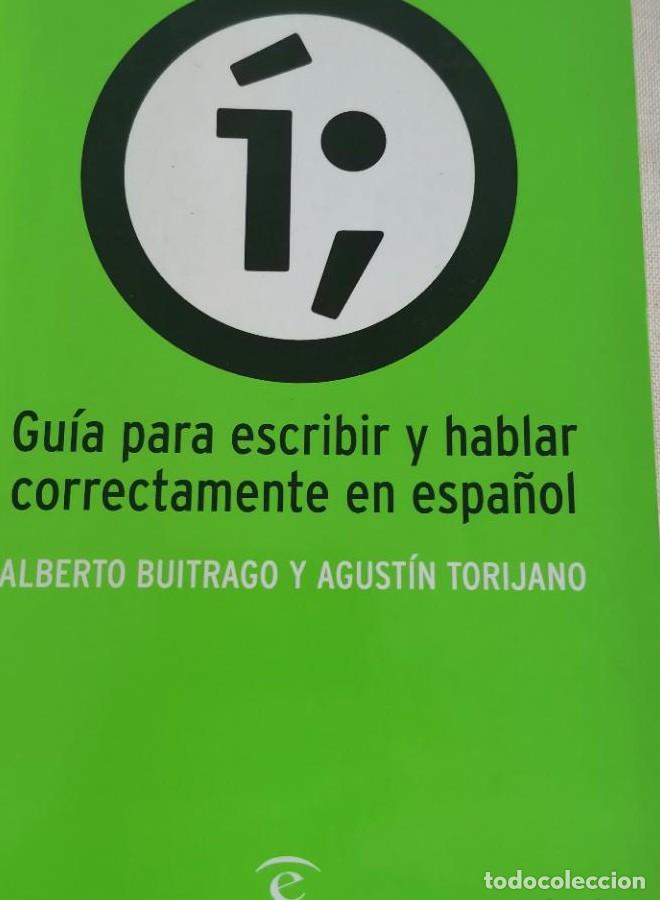 books: Gu&iacute;a para escribir y hablar correctamente (Guias Espasa) - A. Buitrago Jim&eacute;nez