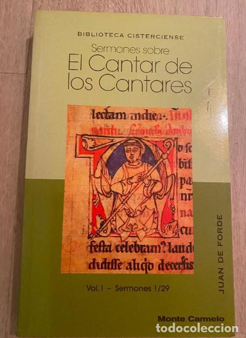 books: SERMONES SOBRE EL CANTAR DE LOS CANTARES. VOL I - SERMONES 1/29. JUAN DE FORDE. -