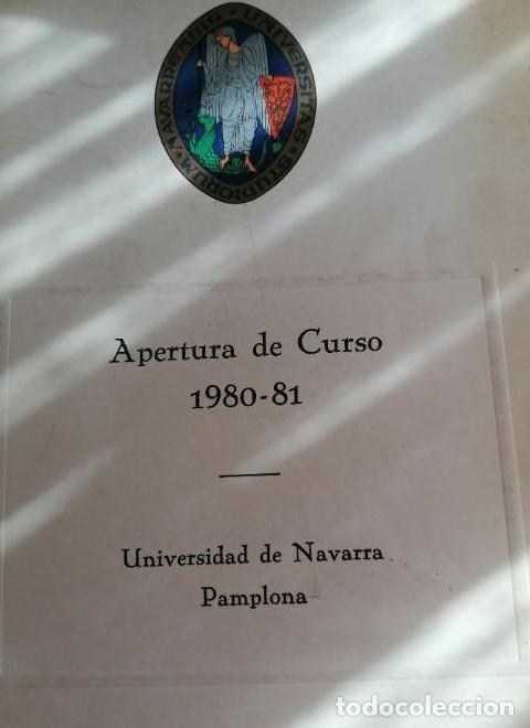 Livres: APERTURA DE CURSO 1980 / 1981 - UNIVERSIDAD DE NAVARRA. PAMPLONA -