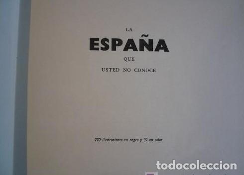 B&uuml;cher: LA ESPA&Ntilde;A QUE USTED NO CONOCIO. ED. MANUEL MARIN. 260 PAGINAS. 1955 -