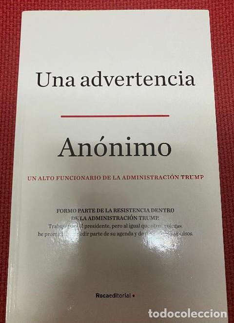 Libros: Una advertencia (No Ficci&oacute;n) - An&oacute;nimo (Anonymous)