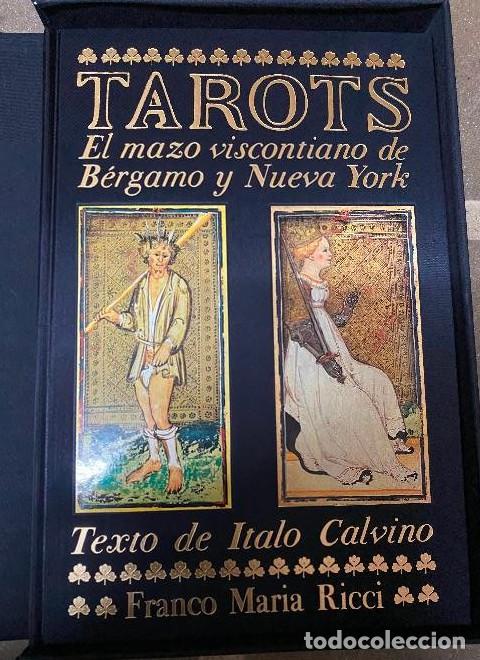 Livros em segunda m&atilde;o: TAROTS, EL MAZO VISCONTIANO DE B&Eacute;RGAMO Y NUEVA YORK. TEXTO DE ITALO CALVINO. FRANCO MARIA RICCI. -