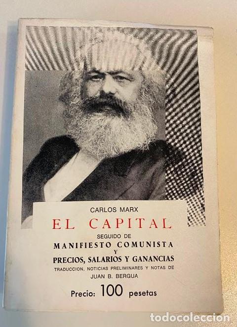 Livros em segunda m&atilde;o: EL CAPITAL. MANIFIESTO COMUNISTA. PRECIOS SALARIOS Y GANANCIAS. CARLOS MARX. JUAN B. BERGUA. -