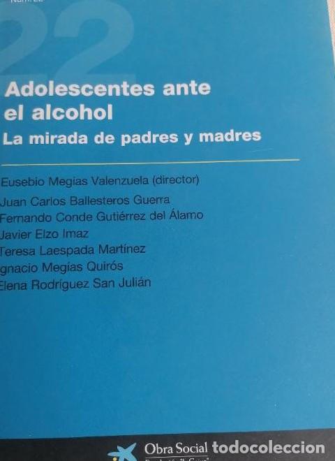 books: Adolescentes ante el alcohol, la mirada de padres y madres - EUSEBIO MEG&Iacute;AS VALENZUELA
