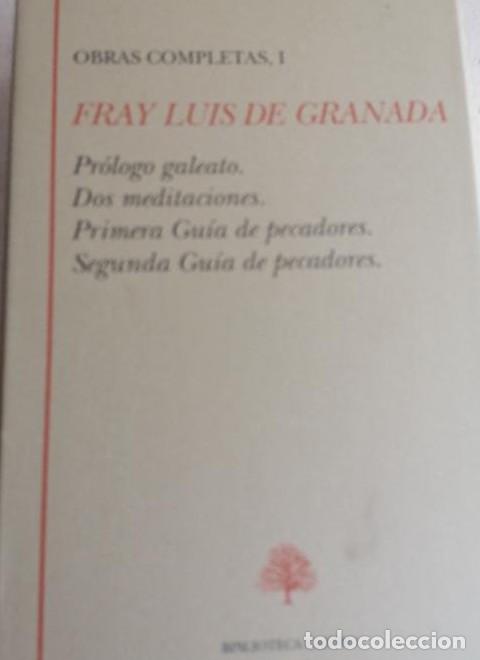 Livres: FRAY LUIS DE GRANADA OBRAS COMPLETAS. VOL. I: PROLOGO GALEATO. DOS MEDITACIONES. PRIMERA GUIA DE PE