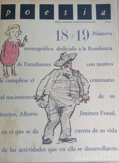 Libri di seconda mano: Poes&iacute;a Revista ilustrada de informaci&oacute;n po&eacute;tica 18 ,19 .monogr&aacute;fico a la residencia estudiantes -