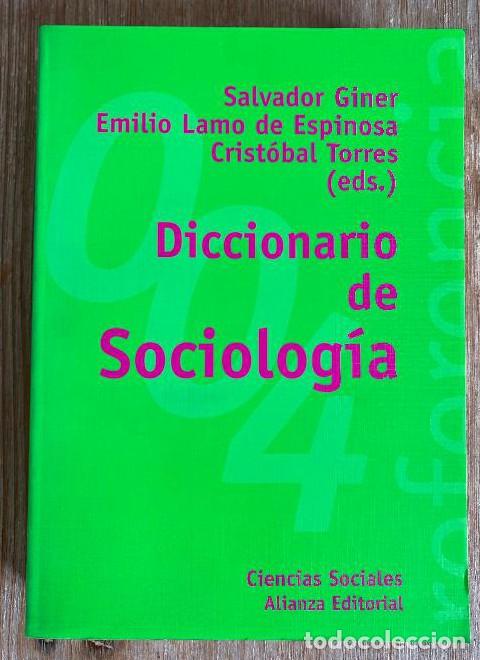 Livros em segunda m&atilde;o: Diccionario De Sociologia - Salvador Giner