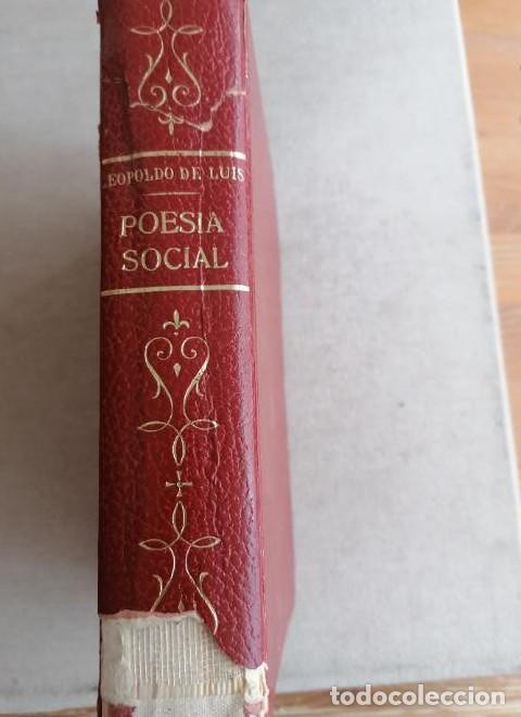 Libros: Poes&iacute;a social. Leopoldo de Luis. Alfaguara. La palma de la mano. 1969 450pp -