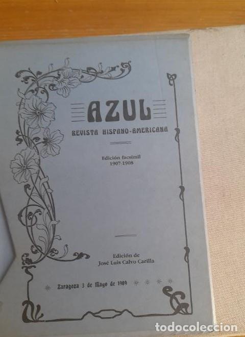 Livros em segunda m&atilde;o: AZUL: REVISTA HISPANO-AMERICANA 11 VOLUMENES EN ESTUCHE - CALVO CARILLA, JOSE LUIS, -