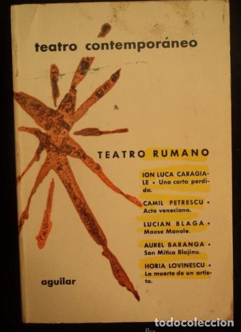 Libri di seconda mano: TEATRO RUMANO CONTEMPORANEO. ED. AGUILAR. 1972 470 PAG -