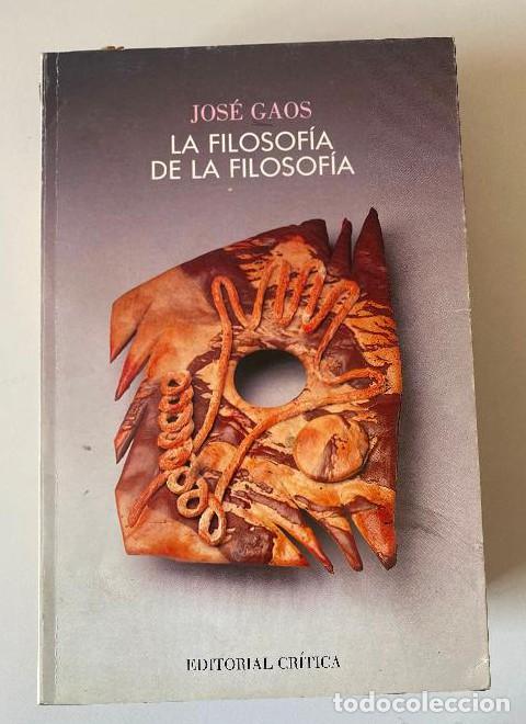 Livros em segunda m&atilde;o: Filosofia de la filosofia, la (Critica) - Jose Gaos