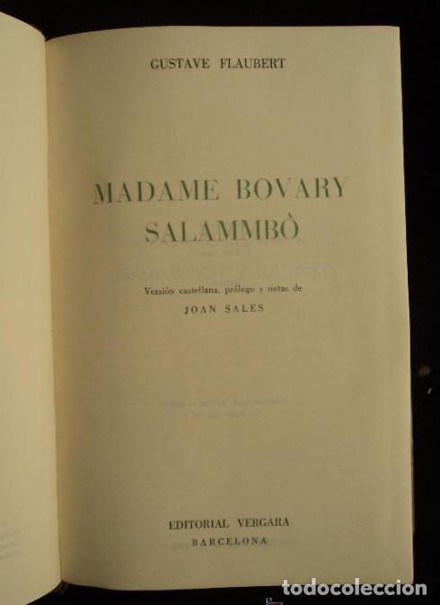 B&uuml;cher: MME.BOVARY. SALAMBO. FLAUABERT. ED.VERGARA 1962 953 PSH -