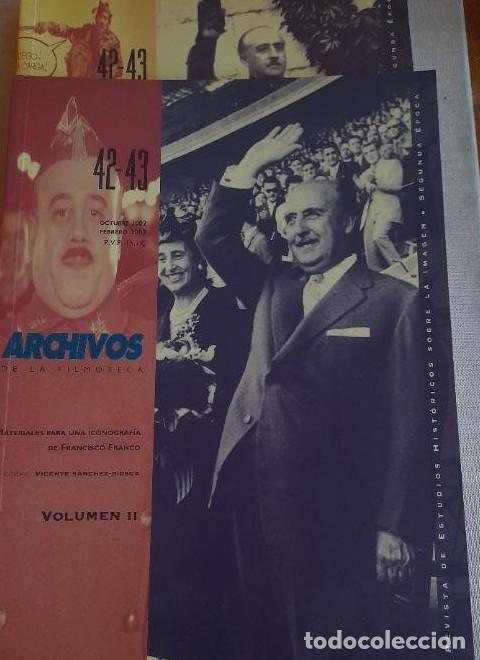 Libri di seconda mano: Archivos de la Filmoteca volumen 1 y 2, (42-43) iconograf&iacute;a de Francisco Franco -