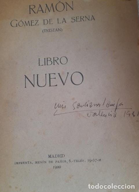 Libros: Libro Nuevo. Ram&oacute;n G&oacute;mez de la Serna. 1920 1&ordm; edici&oacute;n. - - Foto 1