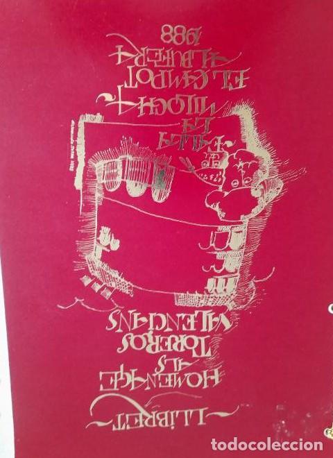 Libros: Homenage als toreros valencians. Falla La Milocha. El Campot. Albufera 1988 -