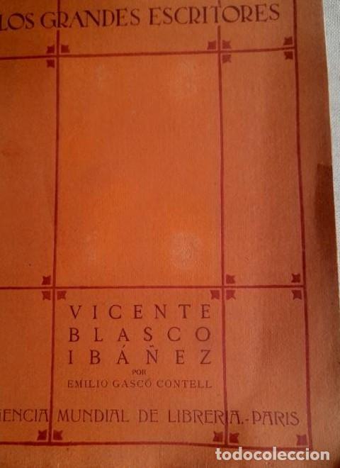 Libros: GASCO CONTELL, E: VICENTE BLASCO IBA&Ntilde;EZ. 1925 196pp -