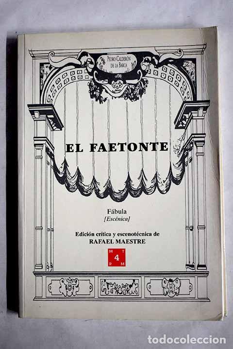 Libros: El faetonte: f&aacute;bula (esc&eacute;nica).- Calder&oacute;n de la Barca, Pedro - Foto 1