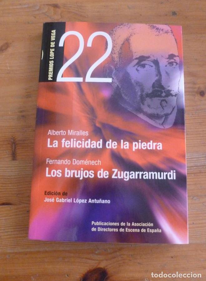 Libros: LA FELICIDAD DE LA PIEDRA.MIRALLES.LOS BRUJOS DE ZUGARRAMURDI.F.DOMENECH.AYUN.MADRID.2011 196 PAG -