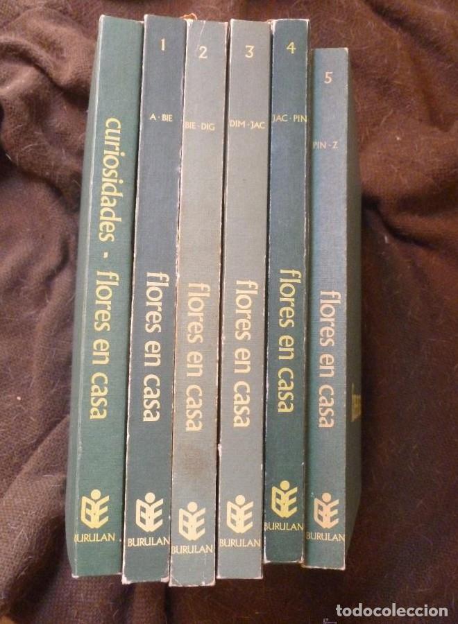 Libros: FLORES EN CASA. ENCICLOPEDIA JARDINERIA. BURULAN. 6 TOMOS. 1974 -
