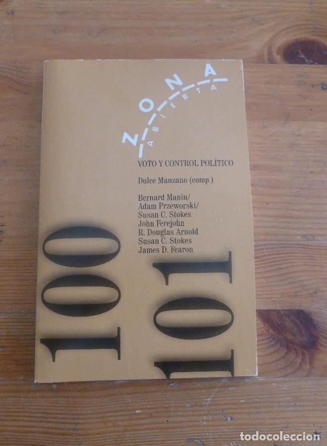 Libros: ZONA ABIERTA 100-101 VOTO Y CONTROL POLITICO. 2002 197 PAG -