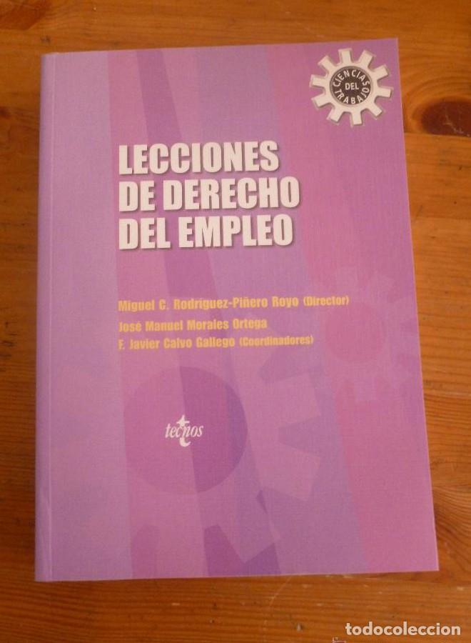 B&uuml;cher: LECCIONES DE DERECHO DEL EMPLEO. RODIGUEZ PI&Ntilde;ERO ROYO. TECNOS 2003 500 PAG -