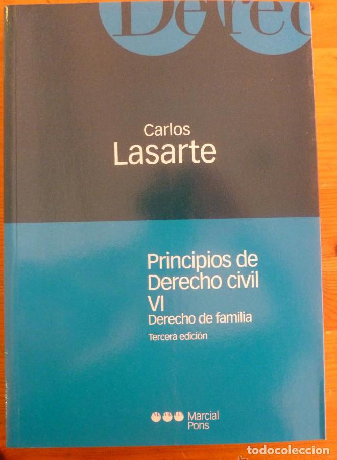 Livros em segunda m&atilde;o: PRINCIPIOS DE DERECHO CIVIL. VOL VI . DERECHO DE DE FAMILIA.CARLOS LASARTE MARCIAL PONS 2002 442 PAG