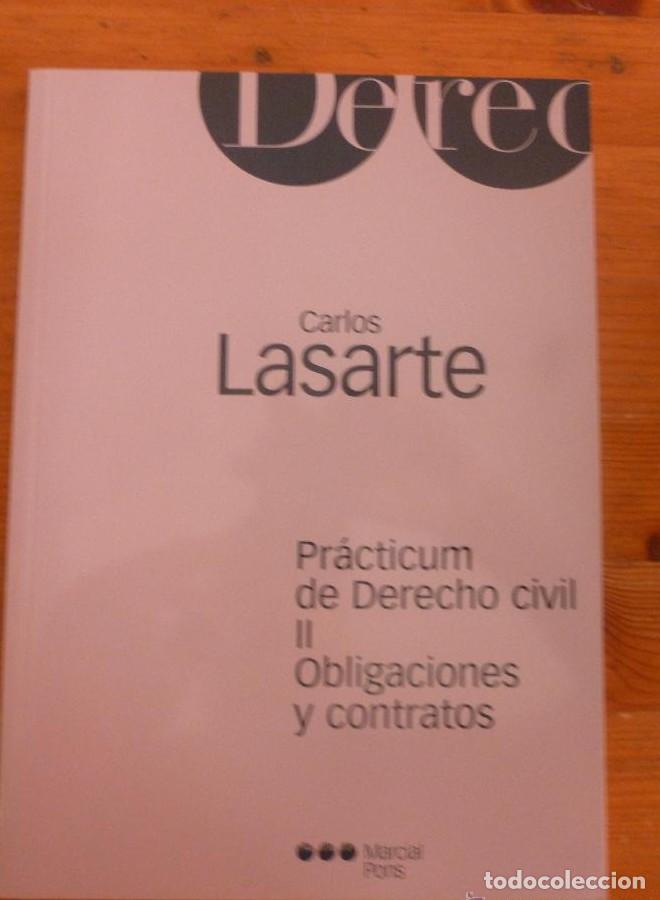 Livros em segunda m&atilde;o: PRACTICUM DE DERECHO CIVIL. II. OBLIGACIONES Y CONTRATOS. CARLOS LASARTE. ED. M. PONS 2003 130 PAG -