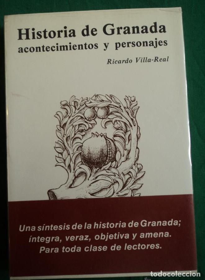Livros em segunda m&atilde;o: HISTORIA DE GRANADA.ACONTECIMIENTOS Y PERSONAJES.VILLA-REAL. M.SANCHEZ ED. 1986 350 PAG -