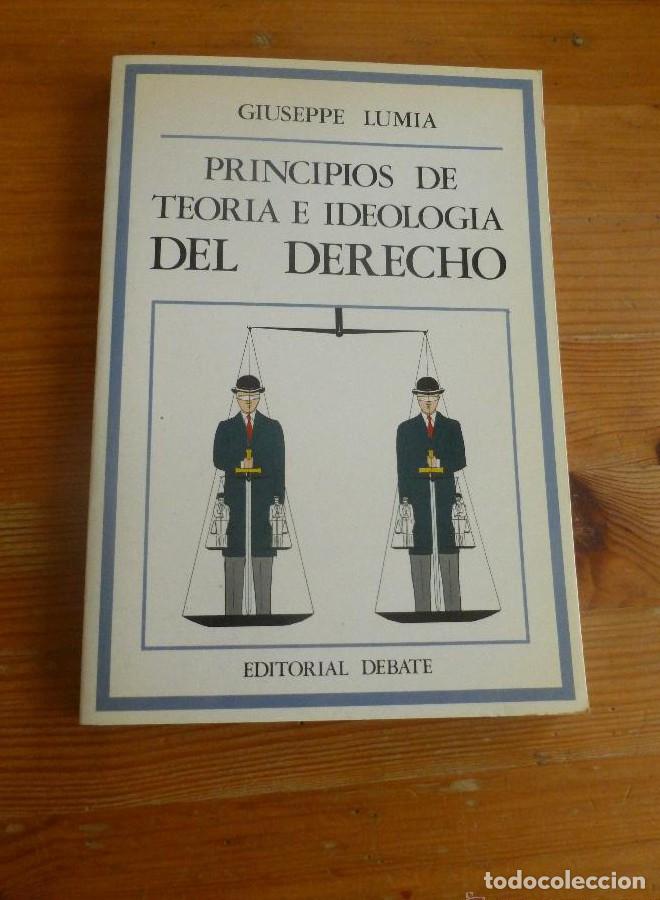 Libros: PRINCIPIOS DE LA TEORIA E IDEOLOGIA DEL DERECHO. GUISEPPE LUMIA. ED. DEBATE.1986 162 pp -