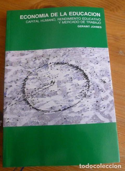 Libros: Economia de la educacion - Geraint Johnes