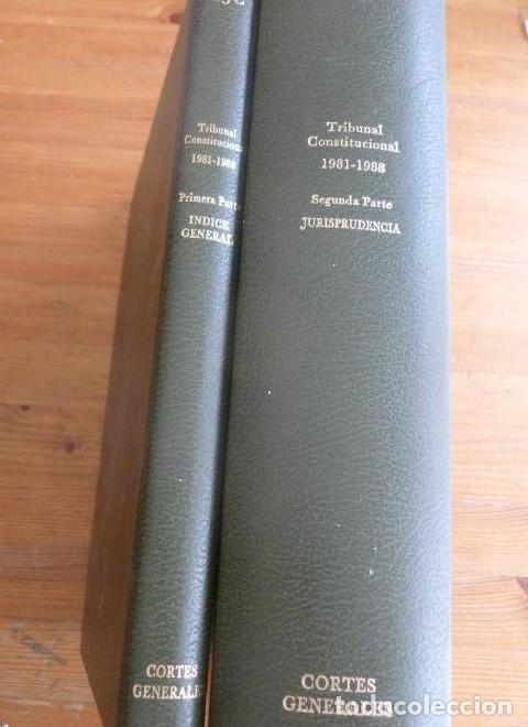 B&uuml;cher: TRIBUNAL CONSTITUCIONAL. JURISPRUDENCIA SISTEMATIZADA. 2 TOMOS. 1981-1988. 1692 pp -
