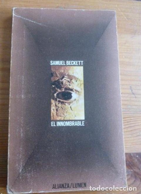 Libros: EL INNOMBRABLE. SAMUEL BECKETT. ALIANZA 1971 181 pp -