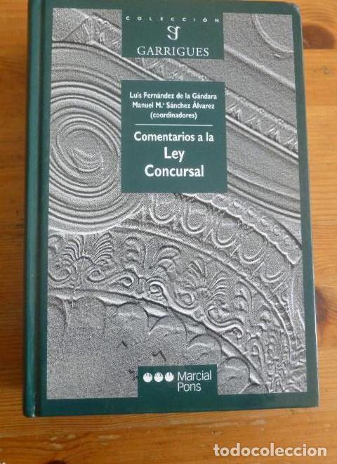 Libri di seconda mano: COMENTARIOS A LEY CONCURSAL. FDEZ DE GANDARA Y SANCHEZ ALVAREZ. M. PONS. 2004 980pp -