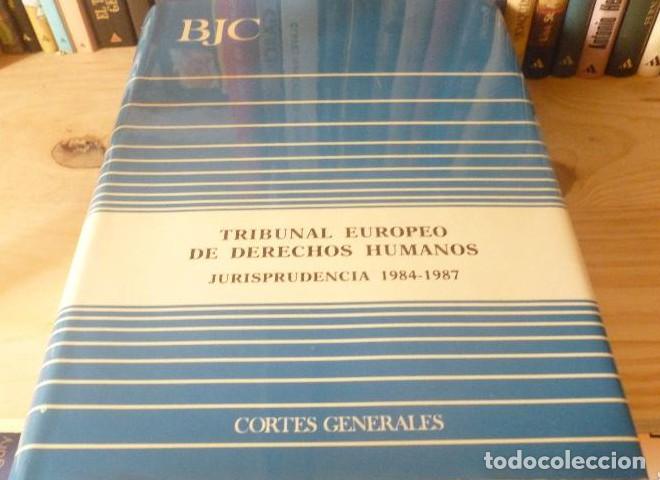 B&uuml;cher: TRIBUNAL EUROPEO DE DERECHOS HUMANOS.JURISPRUDENCIA 1984-1987 CORTES GENERALES 1268pp -