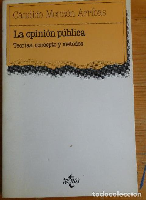 B&uuml;cher: LA OPINI&Oacute;N P&Uacute;BLICA. C&Aacute;NDIDO MONZ&Oacute;N ARRIBAS. TECNOS. 1987 206pp -