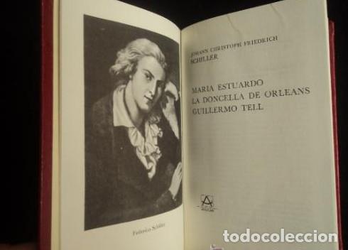 Libros: SCHILLER. TEATRO ESCOGIDO. CRISOL LITERARIO. AGUILAR. 1976 374 PAG -